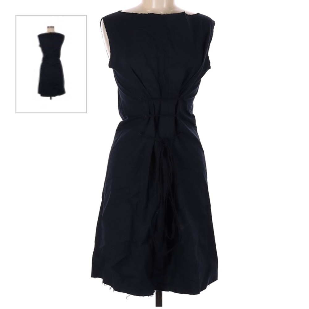 Ter Et Bantine navy front tie dress , sz 40.